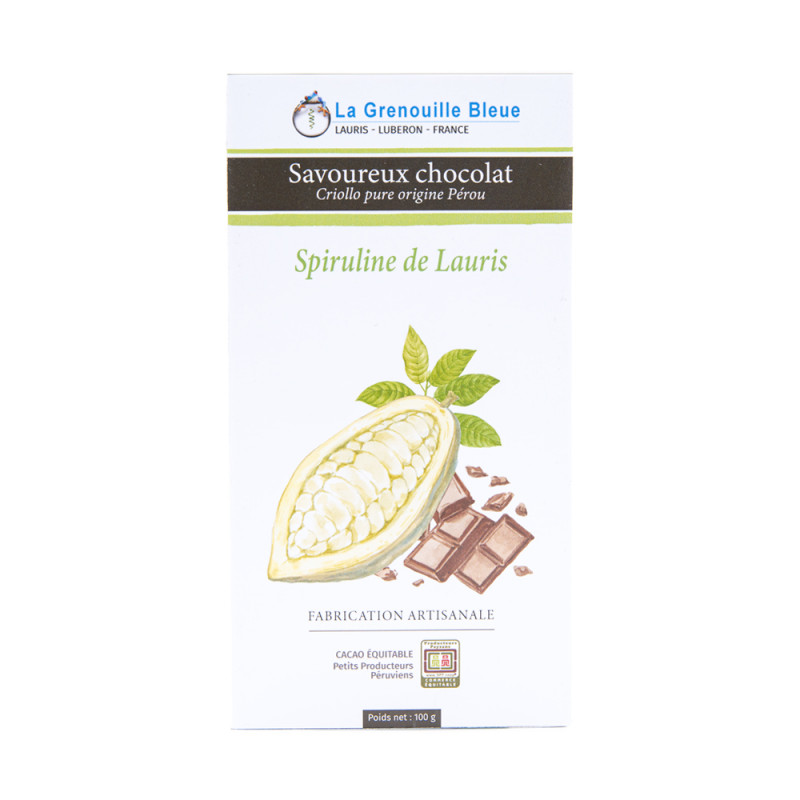 Chocolat Spiruline de Lauris Chocolat Spiruline de Lauris