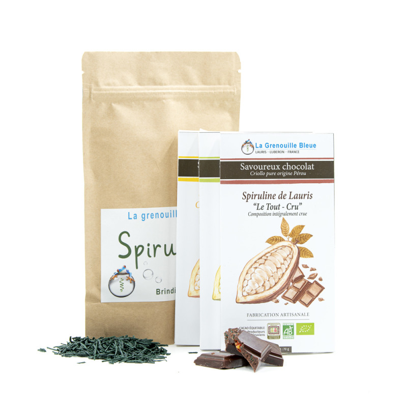 Pack Chocolats et spiruline en brindilles Pack Chocolats et spiruline en brindilles