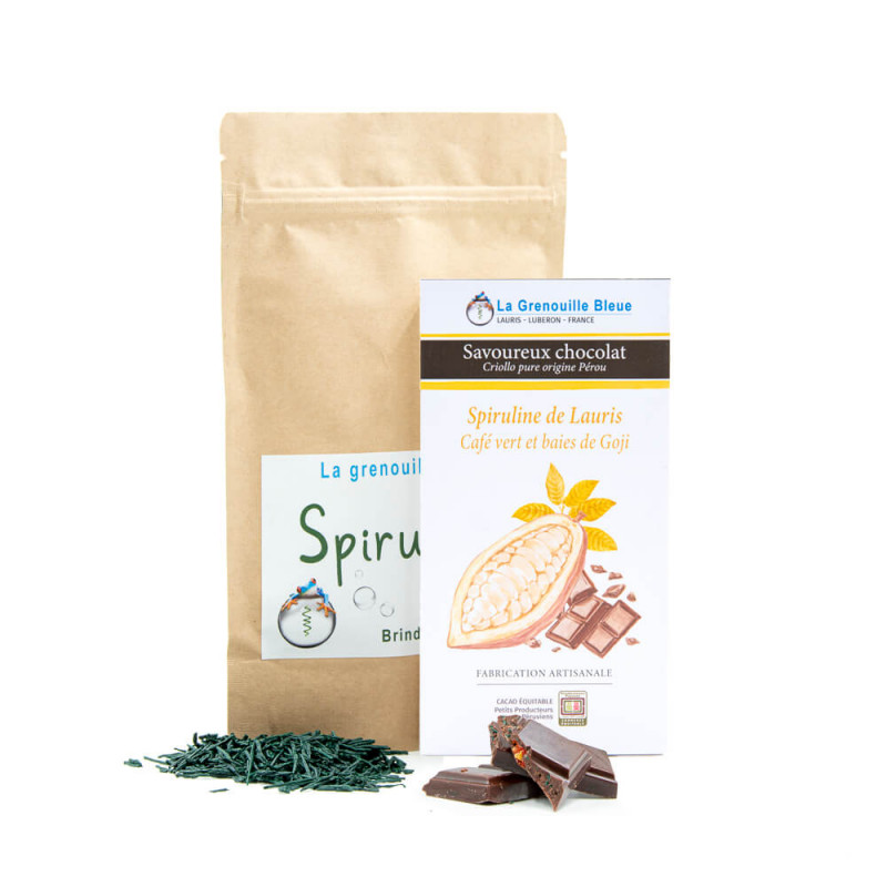 Pack chocolat et spiruline en brindilles Pack chocolat et spiruline en brindilles