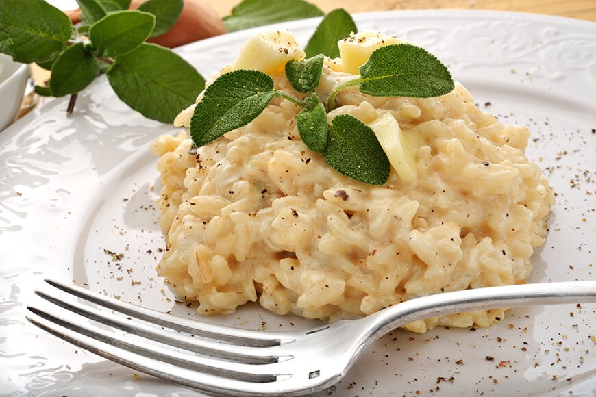 Risotto a la spiruline